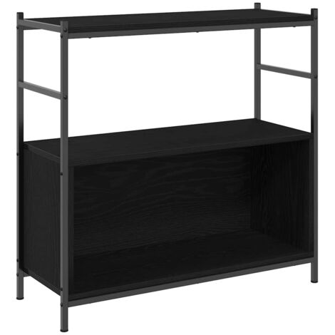 vidaXL Libreria Rovere nero 80 x 30 x 78.5 cm Legno multistrato