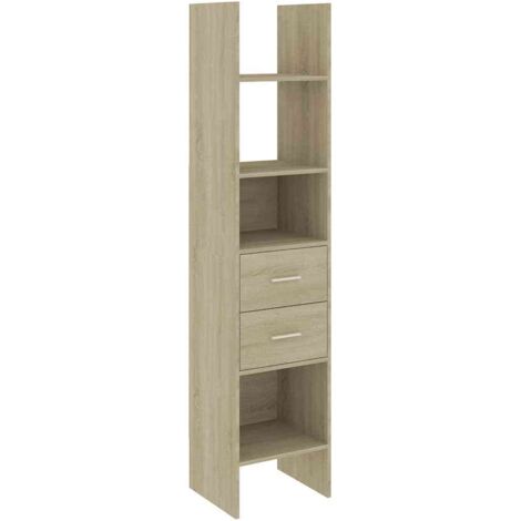 vidaXL Libreria Rovere Sonoma 40x35x180 cm in Legno Multistrato