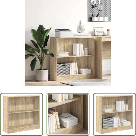 vidaXL Libreria rovere sonoma -  Libreria Rovere Sonoma 80x24x75 cm in Legno Multistrato