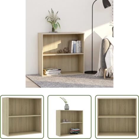 vidaXL Libreria rovere sonoma -  Libreria Rovere Sonoma 80x30x76,5 cm in Legno Multistrato