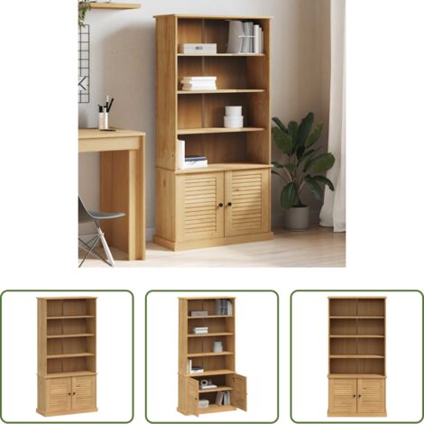 vidaXL Libreria rustica -  Libreria VIGO 85x35x170 cm in Legno Massello di Pino