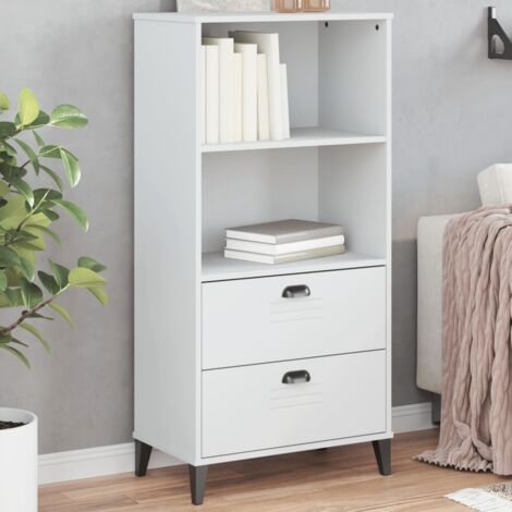 vidaXL Libreria VIKEN Bianca 60x35x123 cm in Legno Multistrato