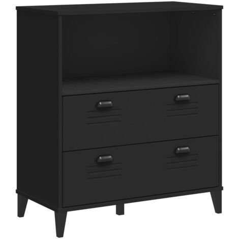 vidaXL Libreria VIKEN Nera 80x40x80 cm in Legno Multistrato
