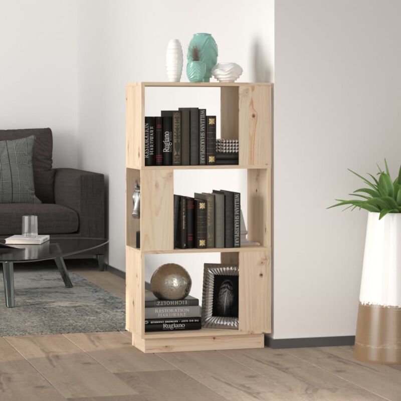 Libreria/Divisorio 51x25x101 cm in Legno Massello di Pino - Vidaxl