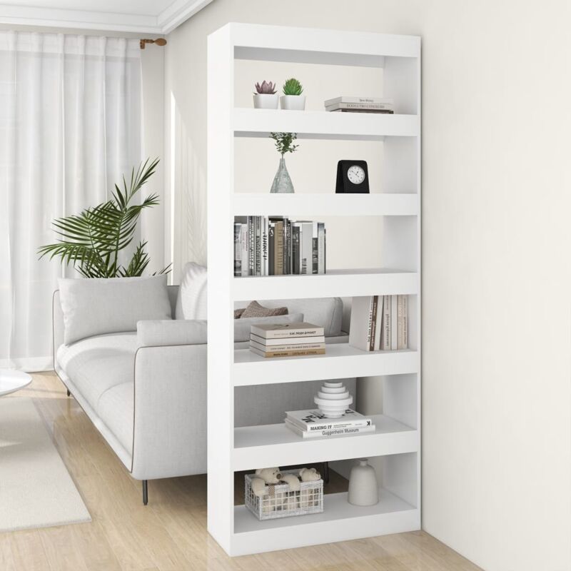 Libreria/Divisorio Bianco 80x30x198 cm in Truciolato Vidaxl 95227