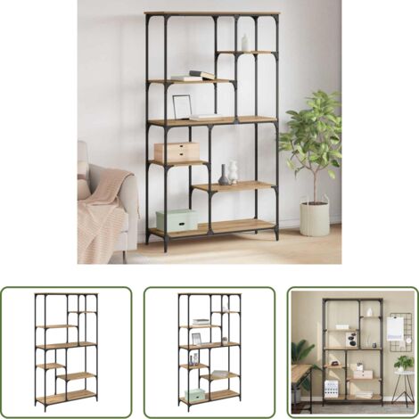 vidaXL Libri -  Libreria Rovere artigianale 99 x 35,5 x 176 cm