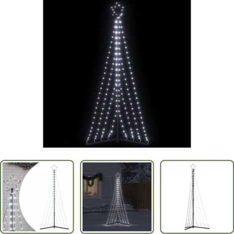 vidaXL Lichterkette -  LED Weihnachtsbaum 339 LEDs Kaltweiß 187 cm