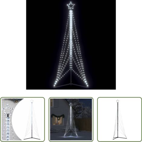 vidaXL Lichterkette -  LED Weihnachtsbaum 525 LEDs Kaltweiß 302 cm
