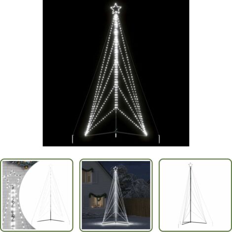 vidaXL Lichterkette -  LED Weihnachtsbaum 615 LEDs Kaltweiß 404,5 cm