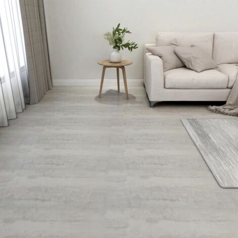 vidaXL Listoni Pavimenti Adesivi 20 pz in PVC 1,86 m² Grigio Chiaro