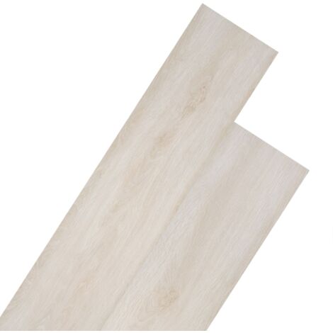 vidaXL Listoni Pavimenti Non Autoadesivi PVC 5,26m² 2mm Rovere Bianco