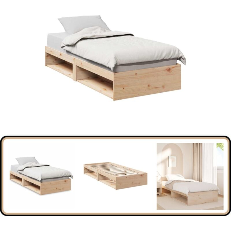 Vidaxl - Lit de jour sans matelas 90x190 cm bois de pin massif