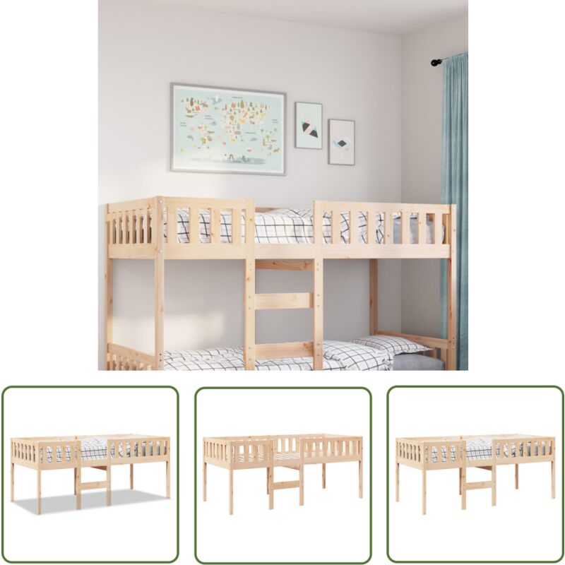 vidaXL Lit pour enfants sans matelas 90x190 cm bois de pin massif