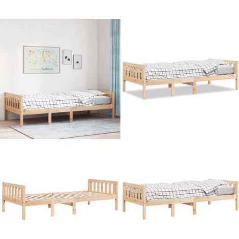 vidaXL Lit pour enfants sans matelas 90x190 cm bois de pin massif