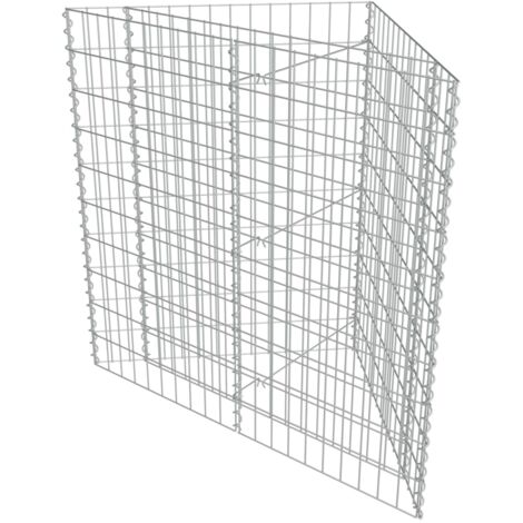 Lit Surélevé à Gabion Acier Galvanisé Jardinière Jardin Multi-taille