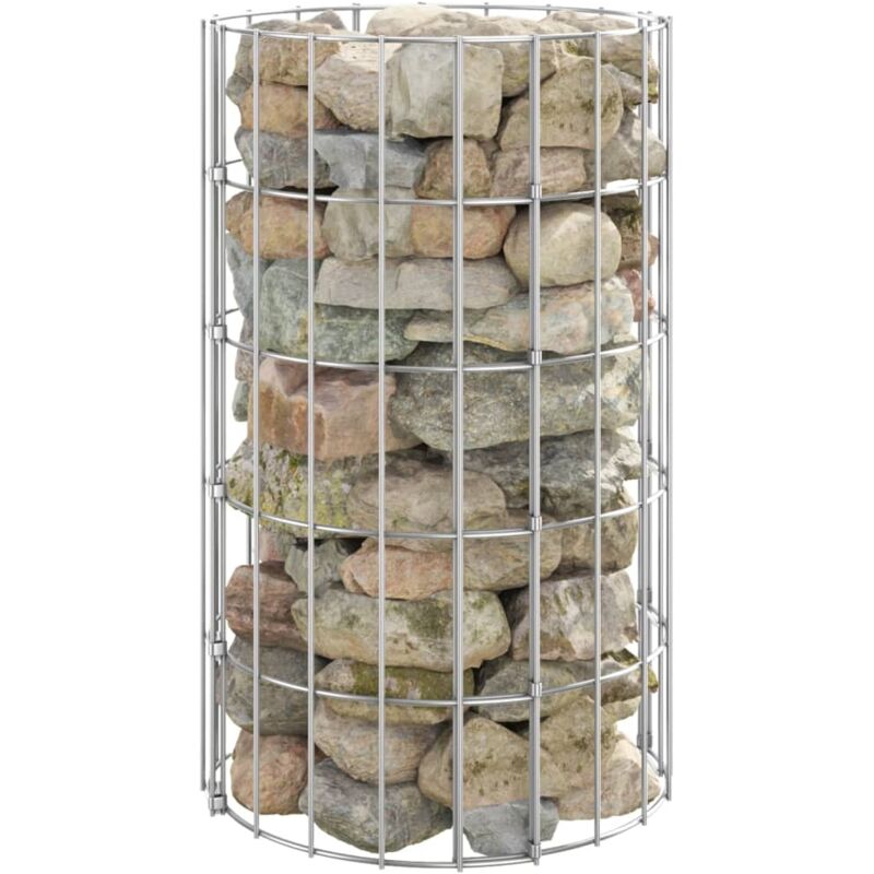 Vidaxl - Poteau à gabion circulaire Acier galvanisé Ø30x50 cm