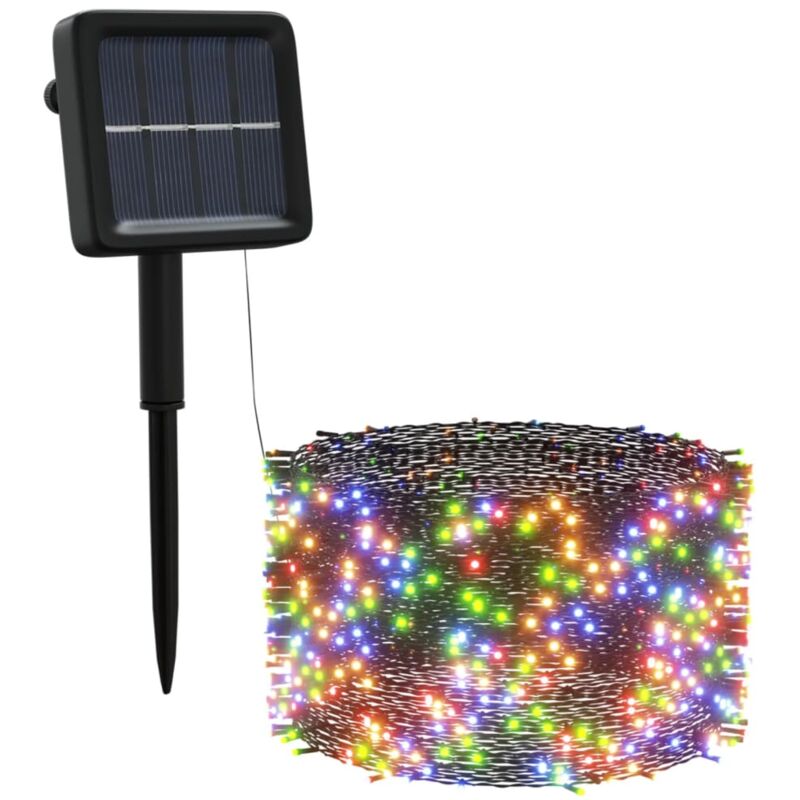 

Luces de hadas solares 5 uds 5x200 LED colorido - Verde - Vidaxl