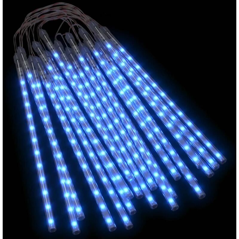 

Luces de meteorito 20 uds 480 LED 30 cm blanco frio - Azul - Vidaxl