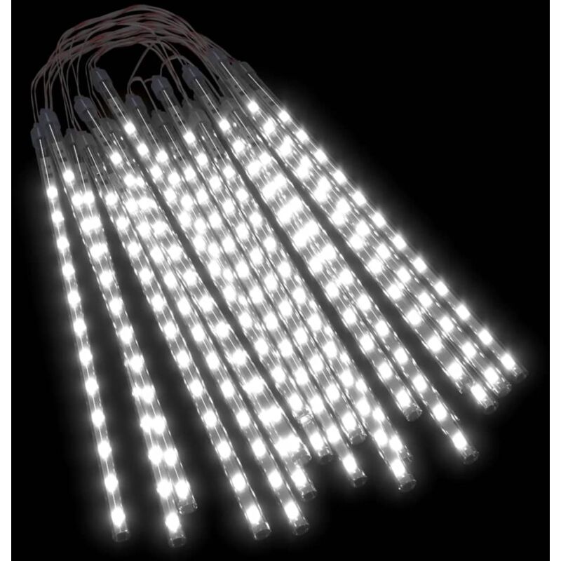 

Luces de meteorito 20 uds 480 LED 30 cm blanco frío - Blanco - Vidaxl