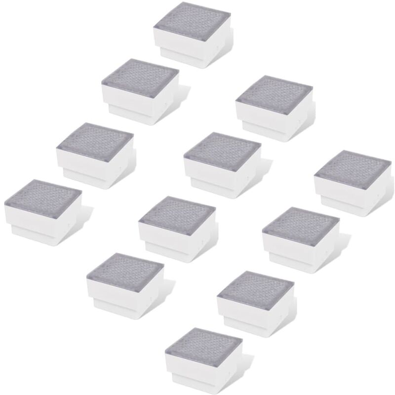 

Lámparas LED empotrables 12 unidades 100x100x68 mm - Blanco - Vidaxl