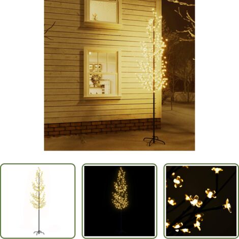 vidaXL Luci led -  Albero di Ciliegio con 368 LED Bianco Caldo 300 cm