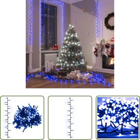 vidaXL Luci LED Blu -  Stringa LED Compatta con 3000 Luci LED Blu 65 m PVC