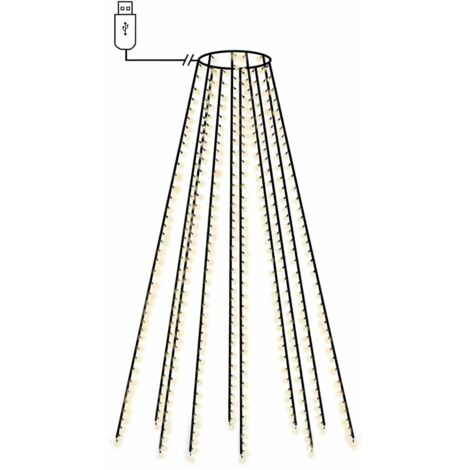 vidaXL Luci per Albero 500 LED Bianco Freddo 500 cm Interno Esterno