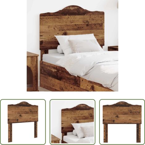 vidaXL Madera contrachapada -  Cabecero Madera Vieja 100 cm Madera contrachapada