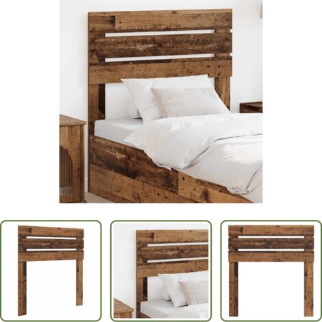 vidaXL Madera contrachapada -  Cabecero Madera Vieja 100 cm Madera contrachapada
