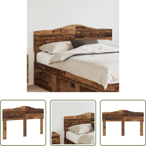 vidaXL Madera contrachapada -  Cabecero Madera Vieja 140 cm Madera contrachapada