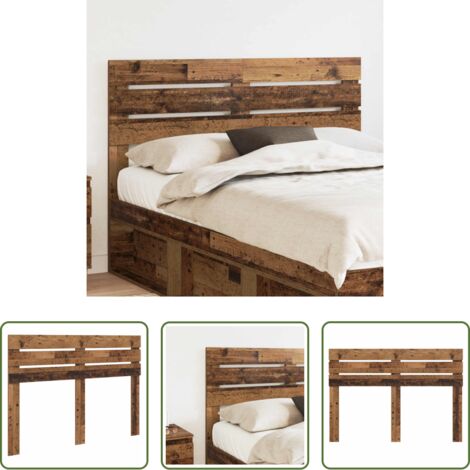 vidaXL Madera contrachapada -  Cabecero Madera Vieja 140 cm Madera contrachapada