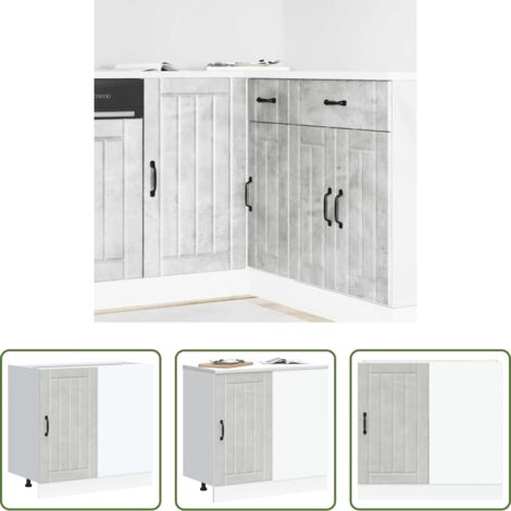 vidaXL Madera contrachapada -  Mueble bajo de cocina Lucca madera reconstituida