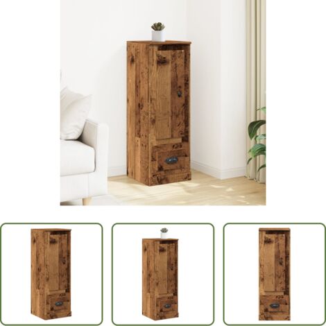 vidaXL Madera de ingeniería -  Aparador madera de ingeniería roble artisian 36x35,5x103,5 cm