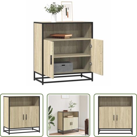 vidaXL Madera de ingeniería -  Aparador madera ingeniería roble Sonoma 68x35x76 cm