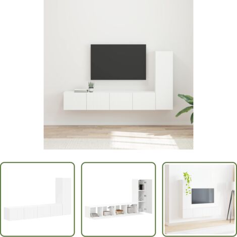vidaXL Madera de ingeniería -  Conjunto de mueble de TV 3 pcs Madera de ingeniería