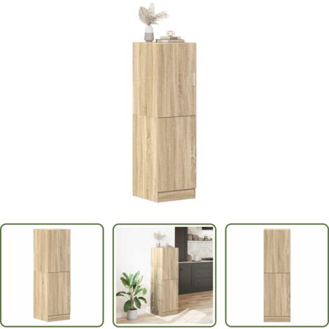 vidaXL Madera de ingeniería -  Mueble de cocina madera ingeniería roble Sonoma 38x41,5x131,5cm