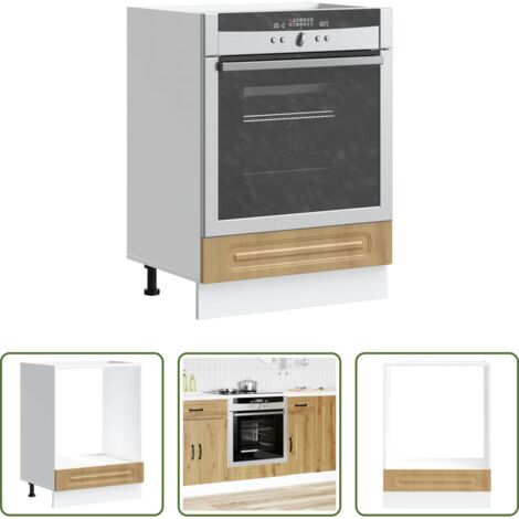 vidaXL Madera de ingeniería -  Mueble de horno Kalmar roble artesanal madera reconstituida