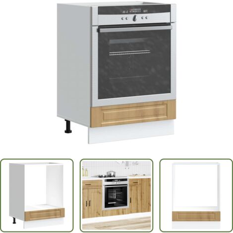 vidaXL Madera de ingeniería -  Mueble de horno Porto roble artesanal madera reconstituida