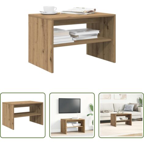 vidaXL Madera de ingeniería -  Mueble de TV madera de ingeniería roble artisan 60x40x40 cm