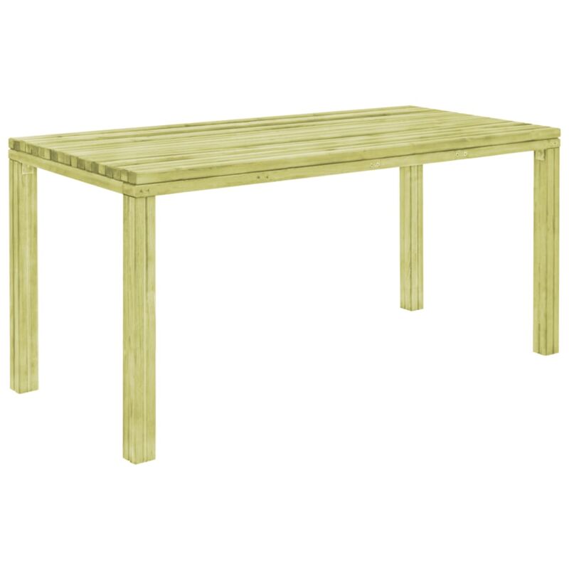 

vidaXL Mesa de Jardín Madera de Pino Impregnada 170x75.5x77 cm - Verde