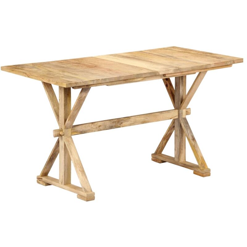 

vidaXL Mesa de Comedor de Madera Maciza de Mango 118x58x76 cm - Marrón