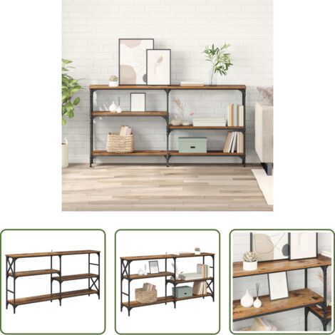 vidaXL Madera vieja -  Mesa Consola con estante Madera vieja 150 x 29 x 76,5 cm