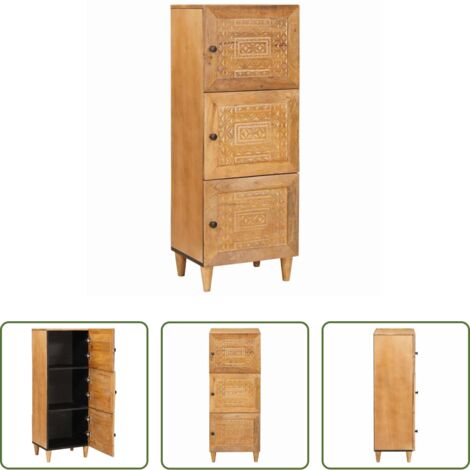 vidaXL Magazzino -  Credenza con lo scaffale Marrone chiaro 40 x 33 x 110 cm