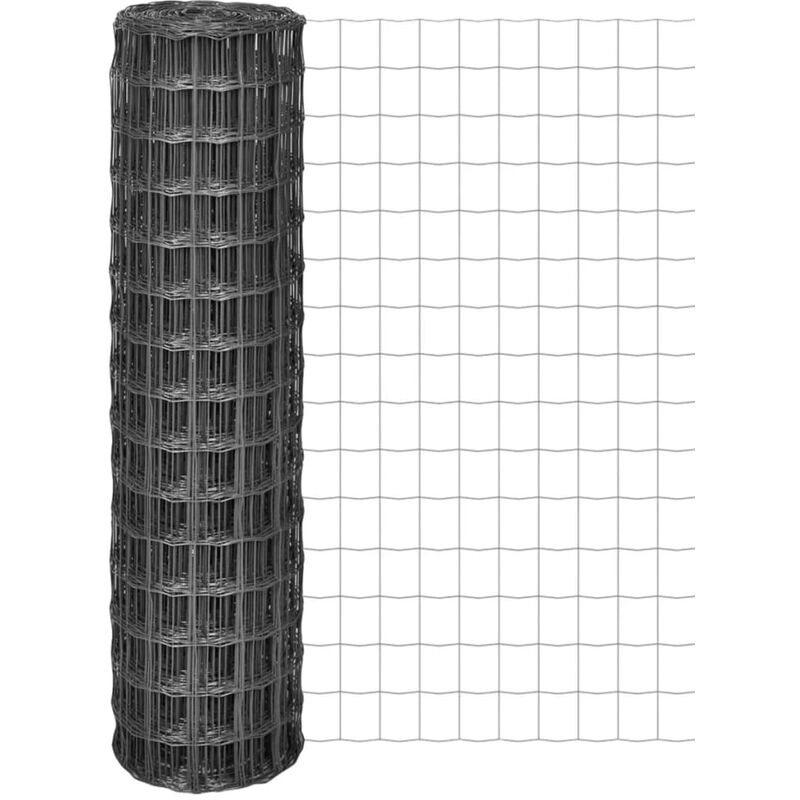 

Euro Valla de acero gris 25x1,5 m - Gris - Vidaxl