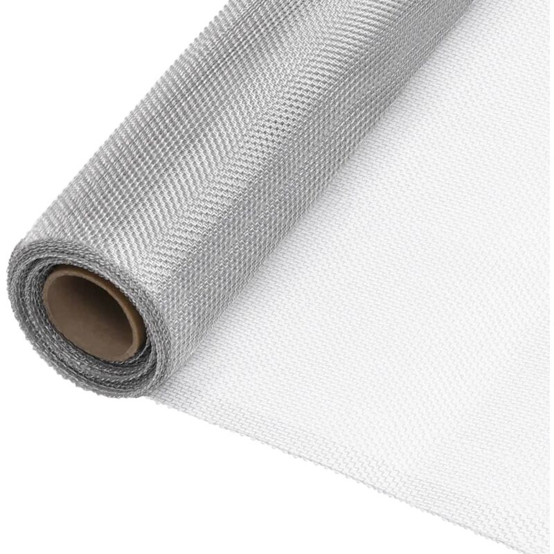 

Malla mosquitera de aluminio plateada 60x2000 cm - Plateado - Vidaxl