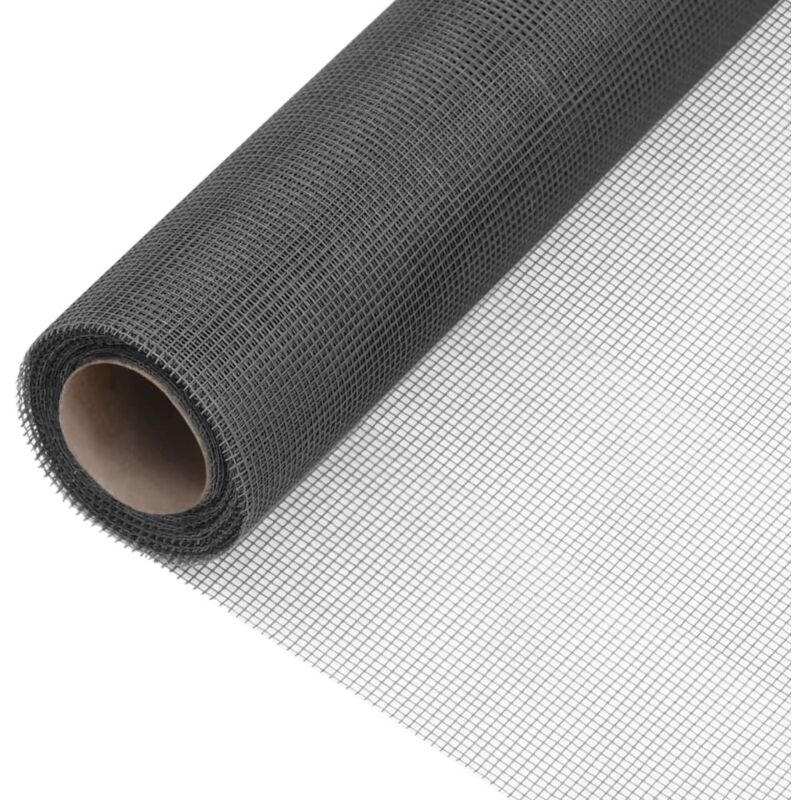 

Malla mosquitera de fibra de vidrio negra 80x500 cm - Negro - Vidaxl