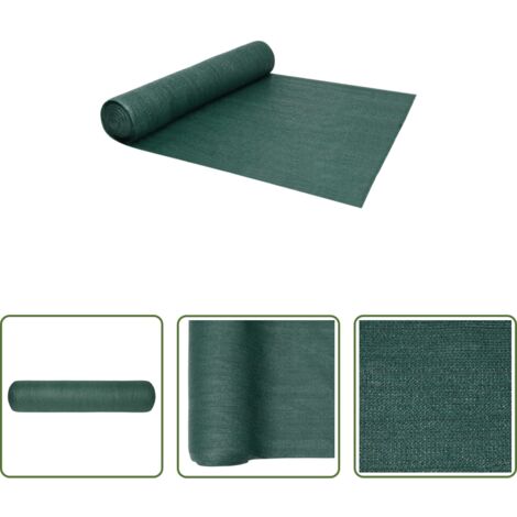 vidaXL Malla para jardín -  Red de privacidad HDPE verde 3,6x50 m 150 g/m²