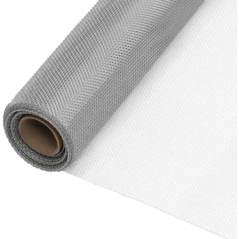 

Malla mosquitera de acero inoxidable plateada 112x2000 cm - Plateado - Vidaxl