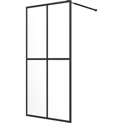vidaXL Mampara de ducha accesible vidrio templado 80x195 cm - Transparente