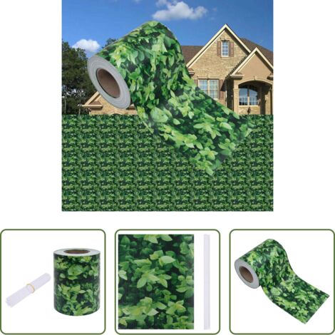 vidaXL Mampara de jardín -  Panel de valla de PVC verde 35x0,19 m